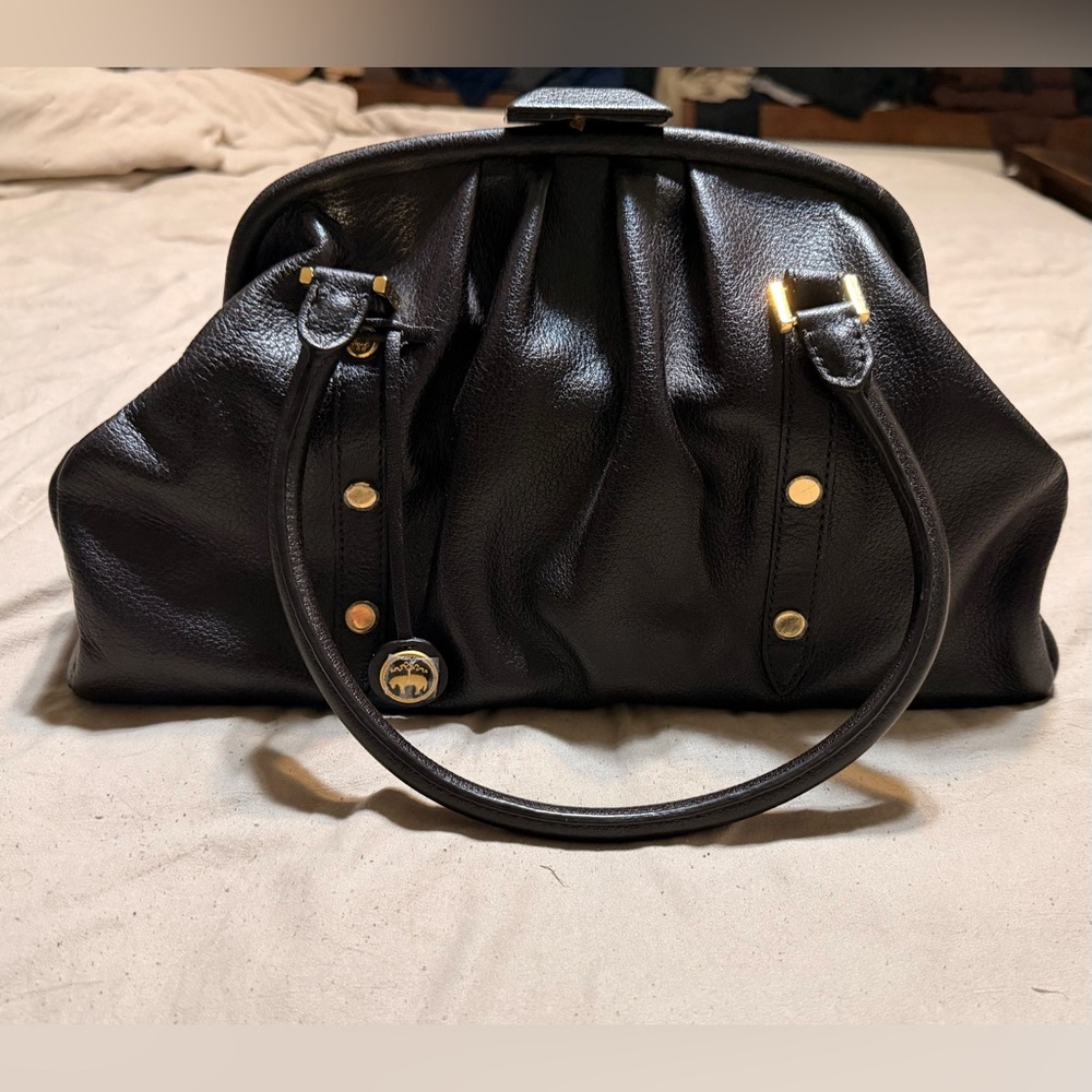 Vintage Brown Leather Satchel Bag